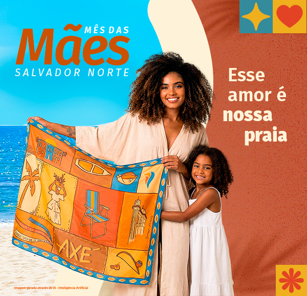 Mês das Mães: compre R$500 e ganhe 01 canga pareô exclusiva