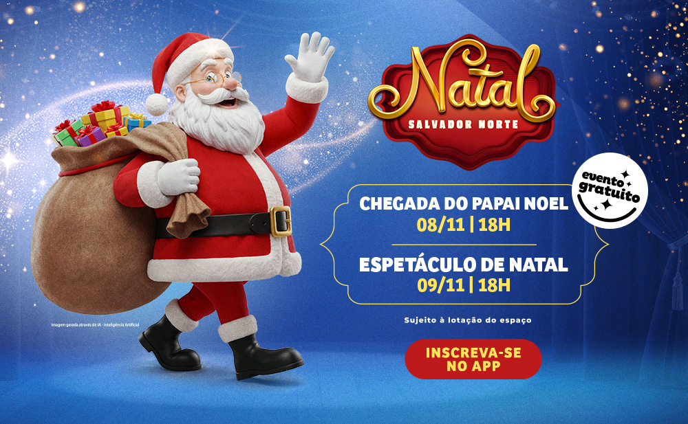 Chegada do Papai Noel: espetáculos natalinos