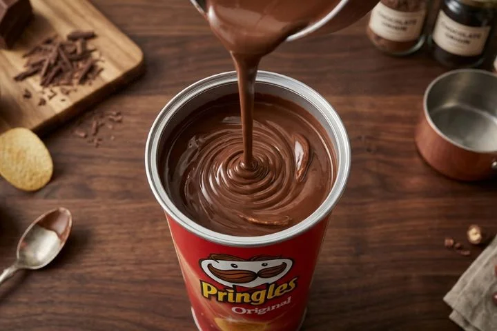 Pringles e chocolate